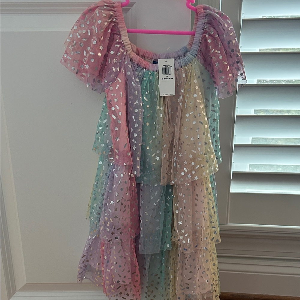 Old Navy Multicolor Starry Kids Dress
